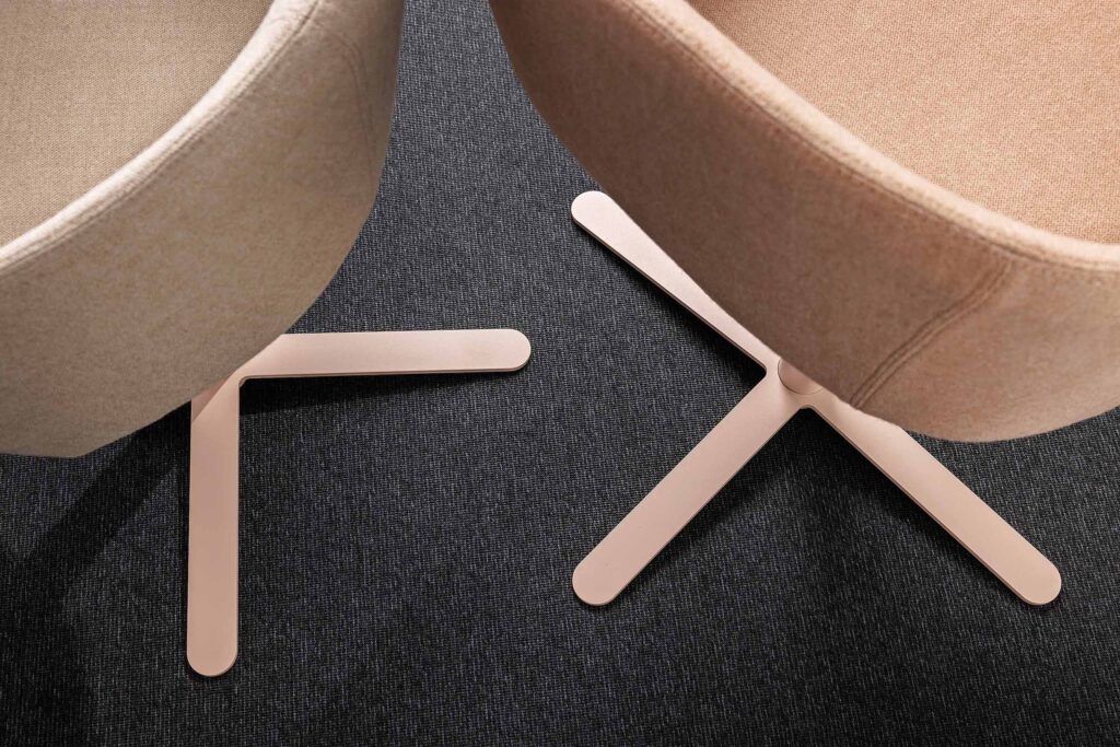 Chaise ICON SOFT Métal (4 branches) - MARA 1